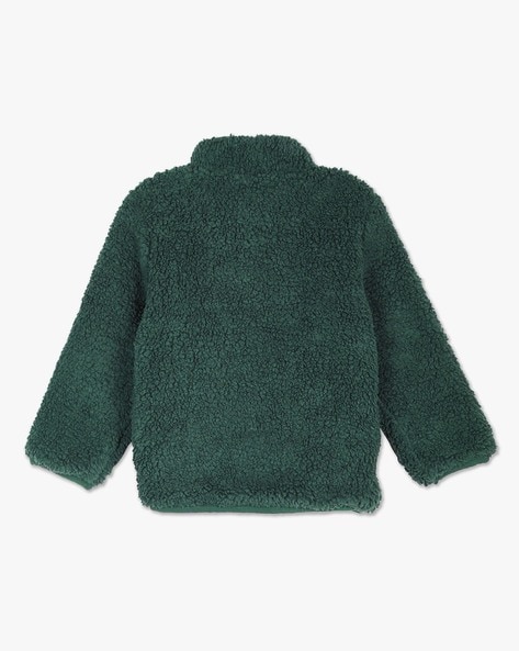 Dark green clearance teddy bear jacket