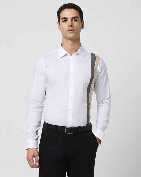 Van Heusen Striped Slim Fit Shirt