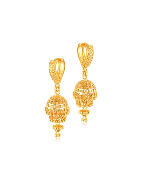 Gold Plated Ruby Jhumka Earring – OSR JEWELLERS