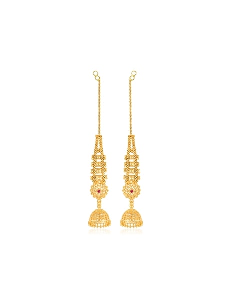 Buy online Gold Brass Jhumka Earring from fashion jewellery for Women by  Vighnaharta for ₹459 at 65% off | 2024 Limeroad.com