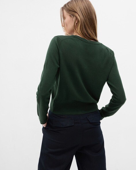 Buy Green Sweaters Cardigans for Women by GAP Online Ajio