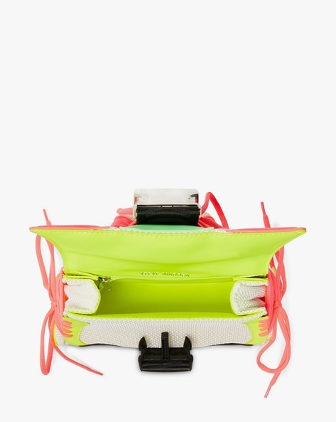 BDIEGO Pink Neon Handbag With Crossbody Strap