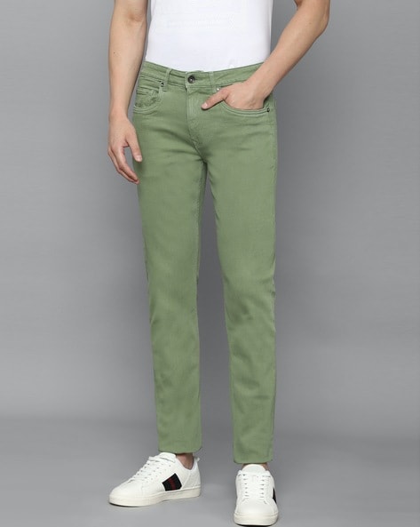 Louis Philippe Jeans Slim Men Green Jeans - Buy Louis Philippe