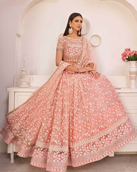 Buy Pink Lehenga Choli Sets for Women by ZEEL CLOTHING Online