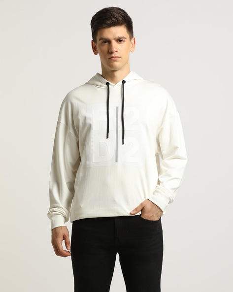 Buy Off White Sweatshirt Hoodies for Men by ALTHEORY Online