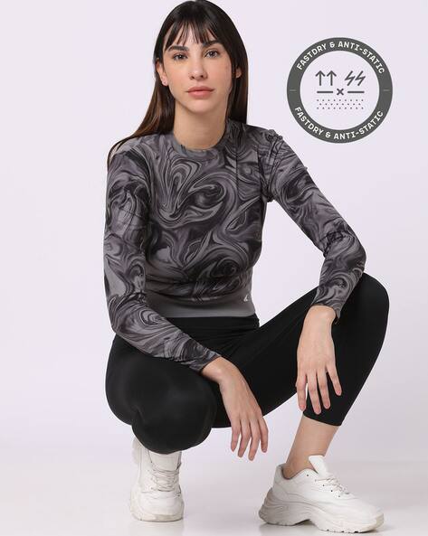 PERFORMAX Printed Slim Fit Crew-Neck T-Shirt