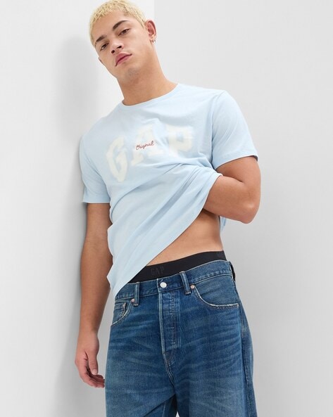 Logo Print Regular Fit Crew-Neck T-Shirt