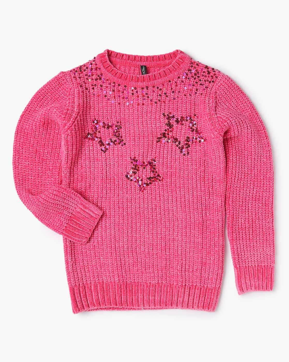 Buy Pink Sweaters & Cardigans for Girls by RIO GIRLS Online | Ajio.com