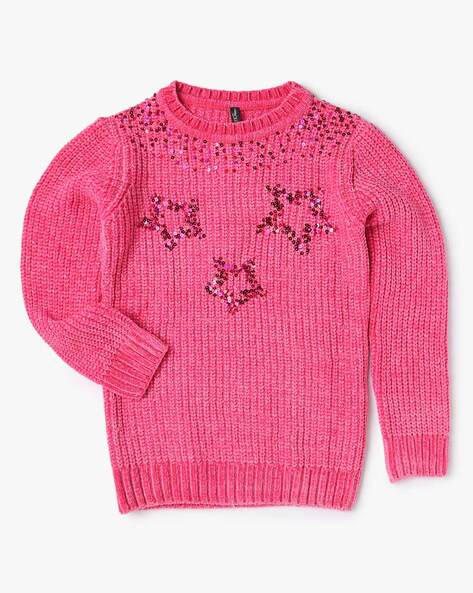 Girls shop pink sweater