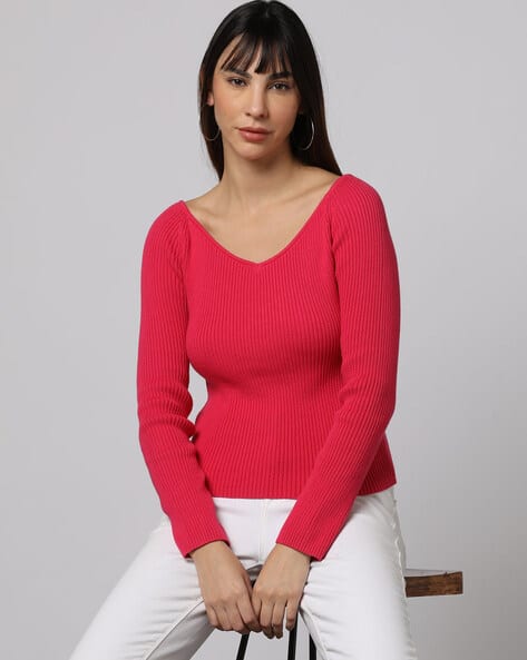 Outryt by AZORTE Ribbed Regular Fit Sweater