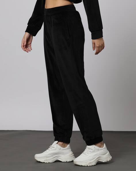 Buy Black Track Pants for Women by Outryt Sport by AZORTE Online - Main Image