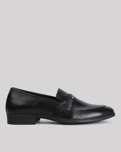 Men Leather Bit Loafers
