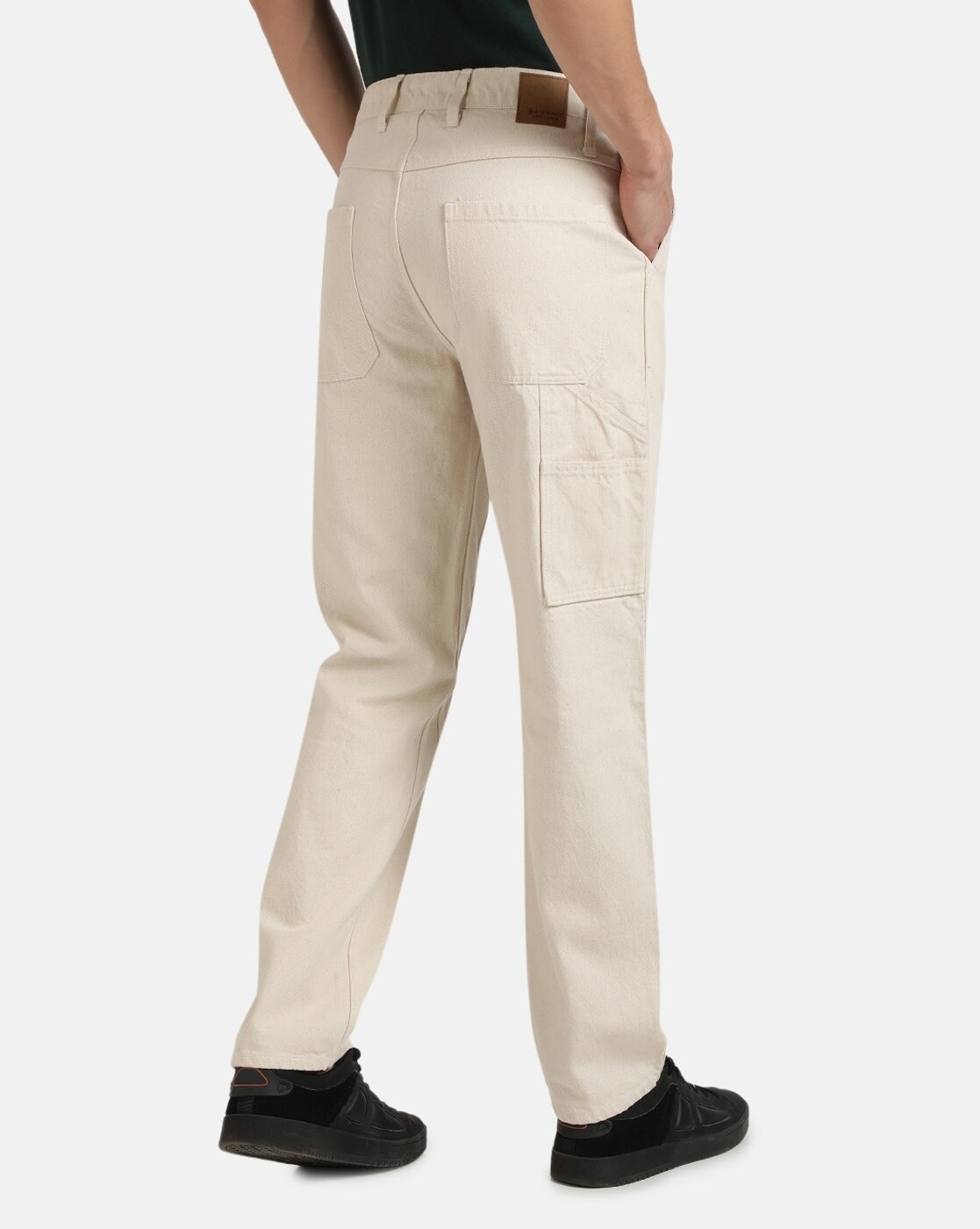 Buy Beige Trousers & Pants for Men by BENE KLEED Online