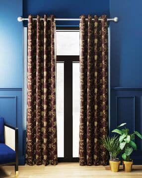 bianca Floral Print Blackout Eyelet Window Curtain-picture-32