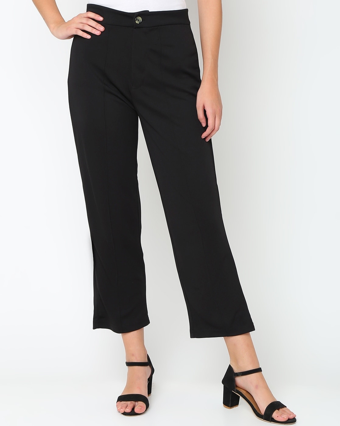 Buy Black Trousers & Pants for Women by KOTTY Online