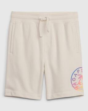 gap kids Slim Fit Shorts with Placement Logo-picture-25