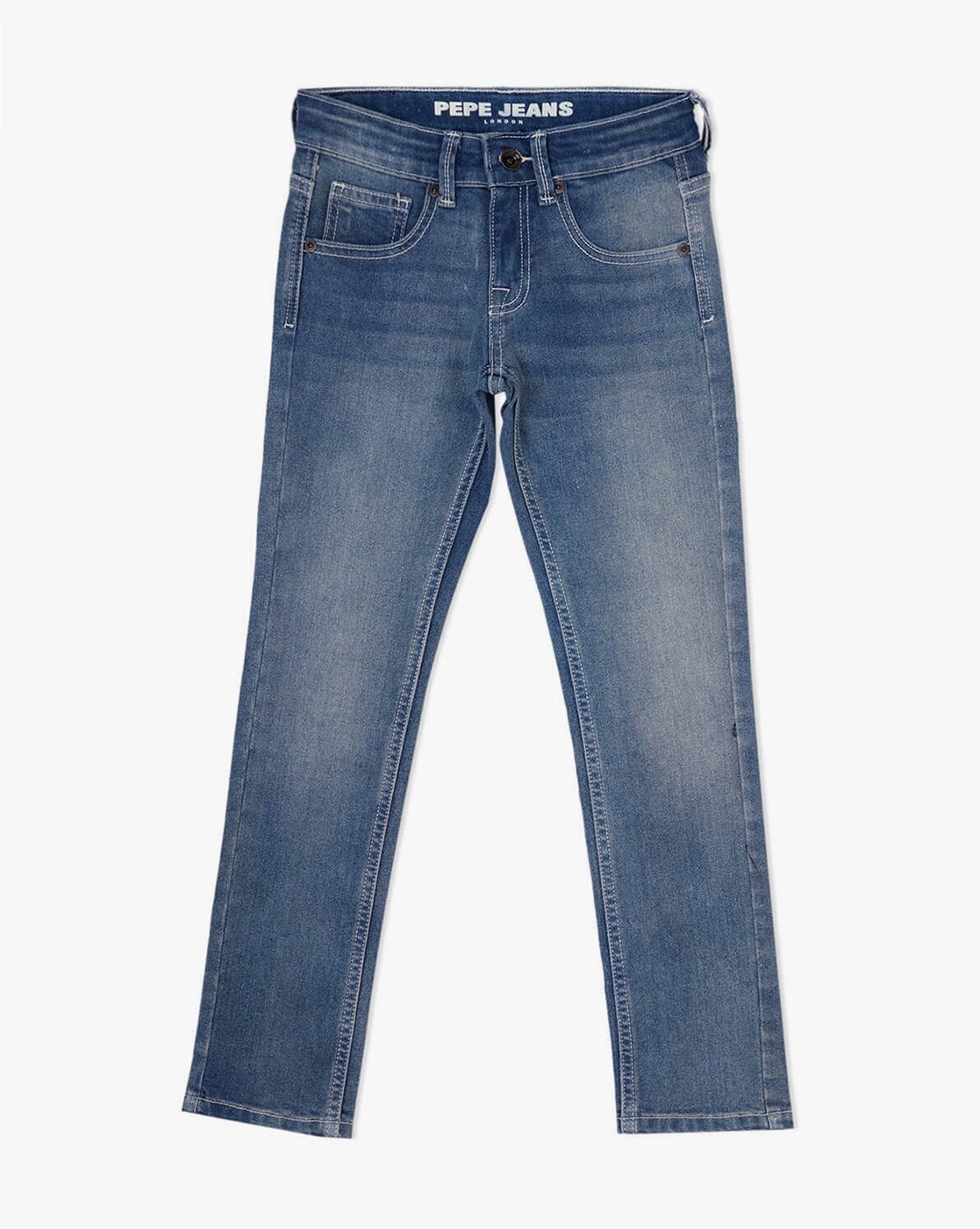 Buy Pepe Jeans VAPOUR Blue Lightly Washed Tapered Fit Jeans for Men's  Online @ Tata CLiQ