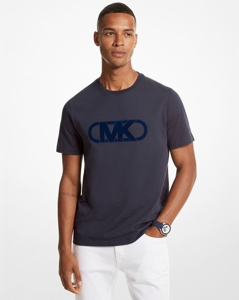 Buy Michael Kors Empire Logo Cotton T-Shirt, Navy Color Men