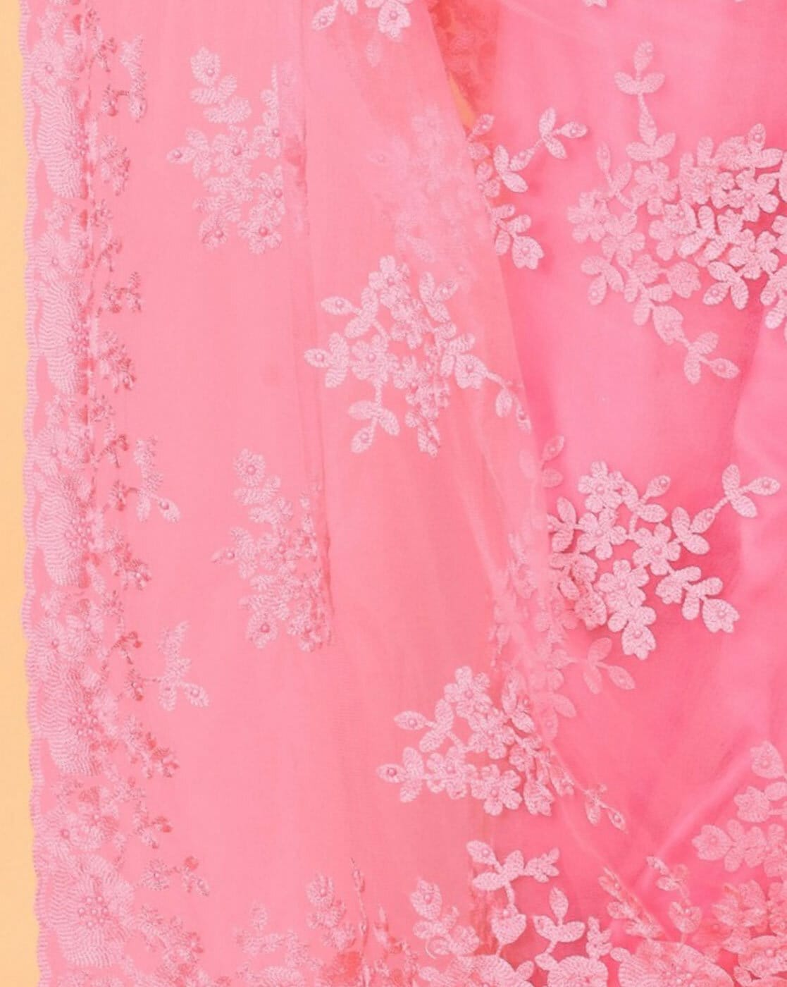 Buy Pink Sarees for Women by Noise Online