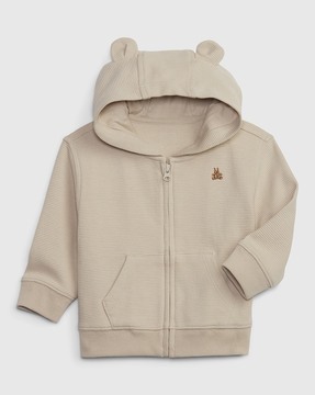 Buy Beige Sweatshirts Jacket for Infants by Gap Kids Online