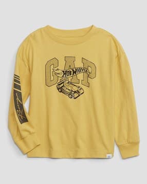 gap kids Boys Brand Print Relaxed Fit Crew-Neck T-Shirt-picture-30
