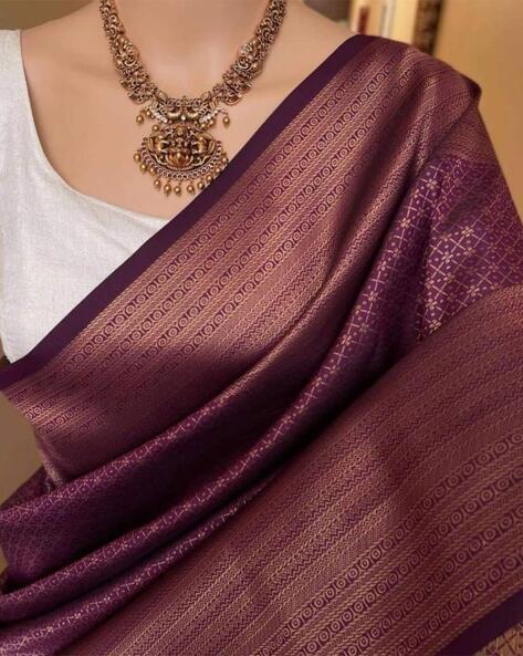 Buy Sizzle Ombre Grape Wine Saree For Women Online - Frontierraas