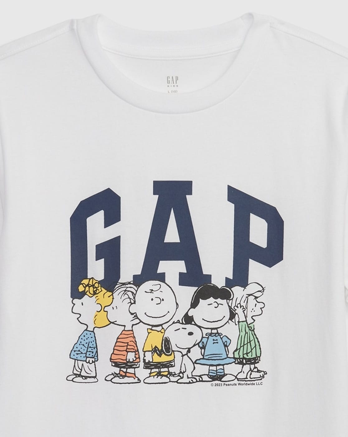 Peanuts Print Crew Neck T Shirt