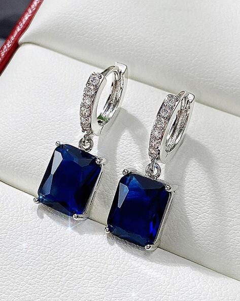 A touch of elegance Navy Blue earrings – AIKRA