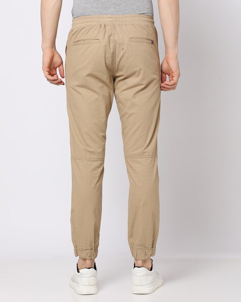 Highlander Men Beige Casual Trousers