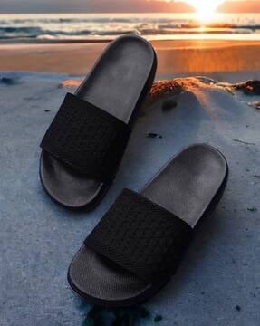 Buy Black Flip Flop Slippers for Women by KAPANI FASHION