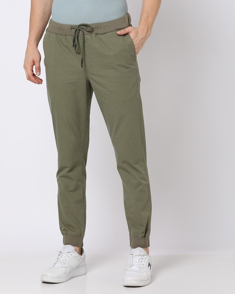 Slim Fit Cotton Joggers with Insert Pockets