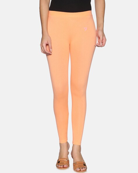 Buy Orange Leggings for Women by Twin Birds Online