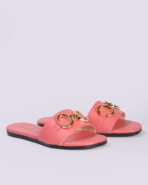 Buy Waves Pink Slide Slippers for Women Online at Khadims | 69600569651