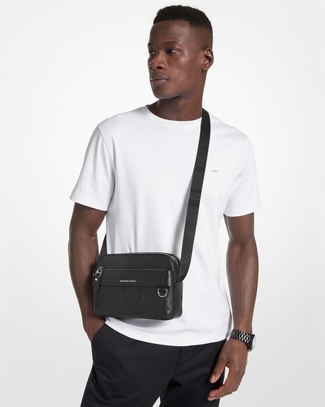 MK Hudson Logo Utility Crossbody Bag