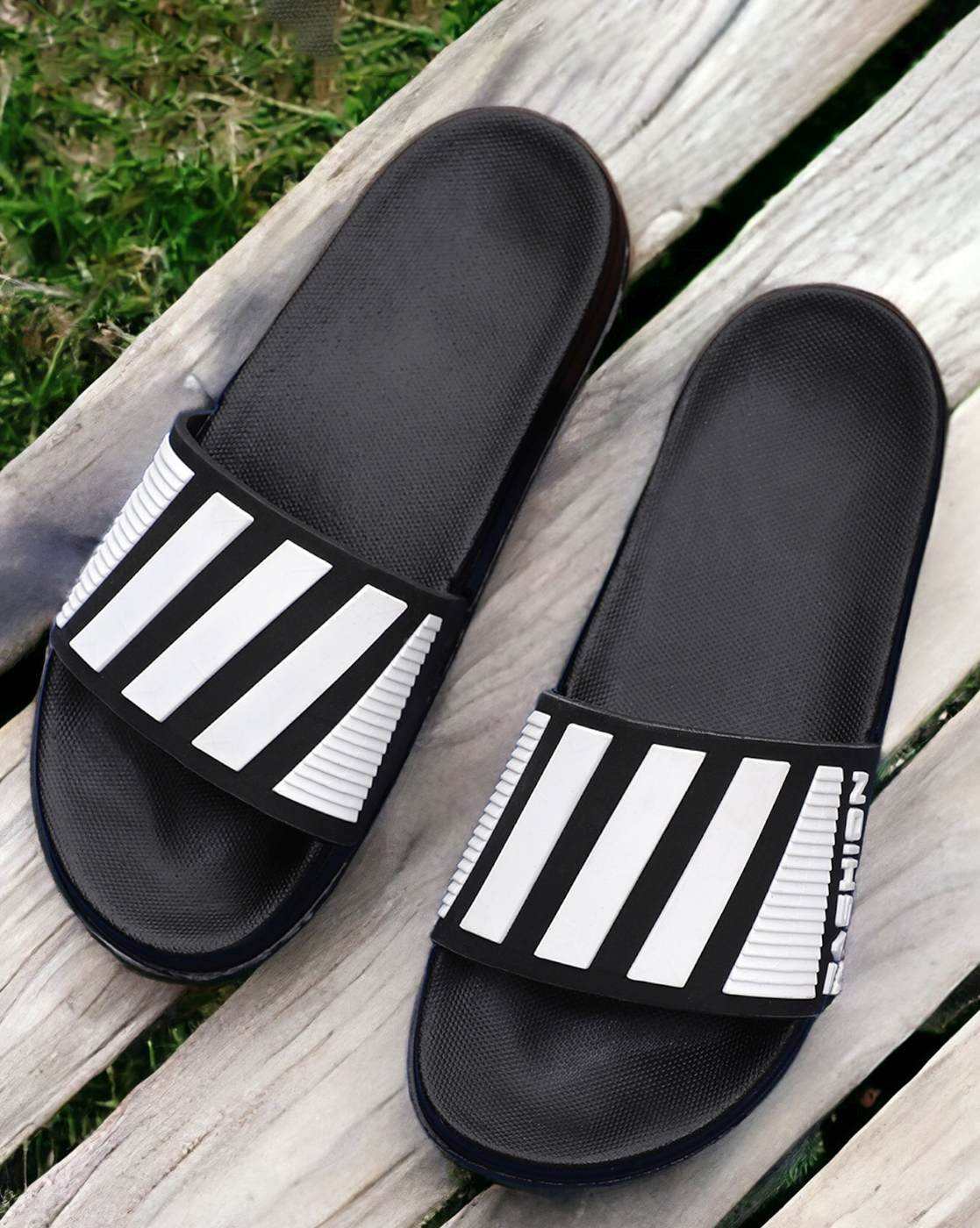 Kapani black 2025 slide flip flop