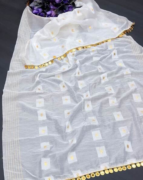 Woven Dupatta with Embellished Border Price in India
