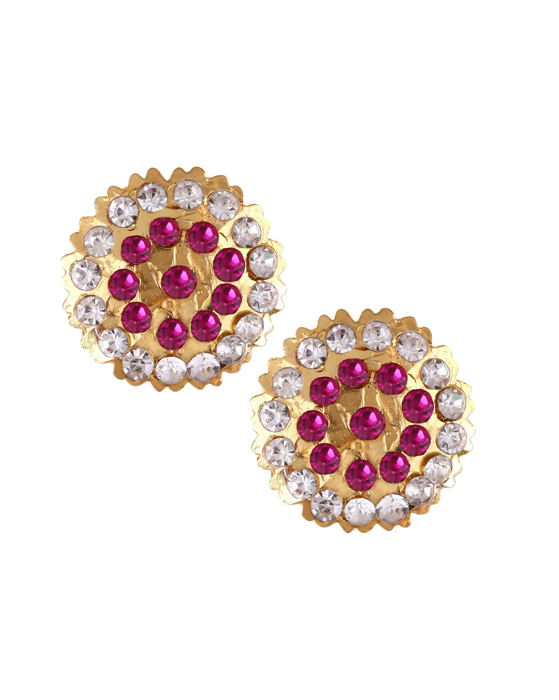 14K White Gold Pink Tourmaline and Diamond Stud Earrings – Jewelry Design  Gallery of East Windsor