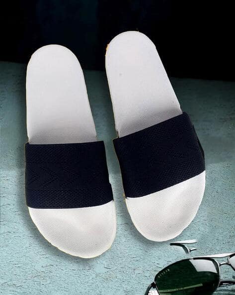 Buy White Black Flip Flop Slippers for Men by KAPANI FASHION