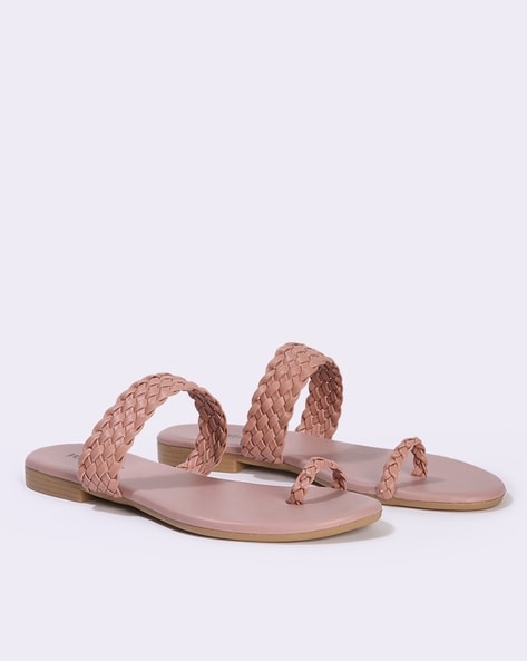 Buy Gold Flat Sandals for Women by Shoetopia Online | Ajio.com