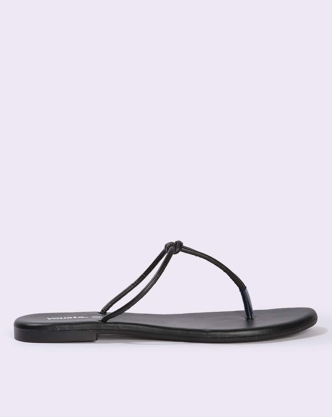 Women Slip-On T-Strap Sandals