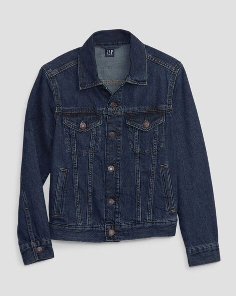 Boys Trucker Jacket with Flap Pockets