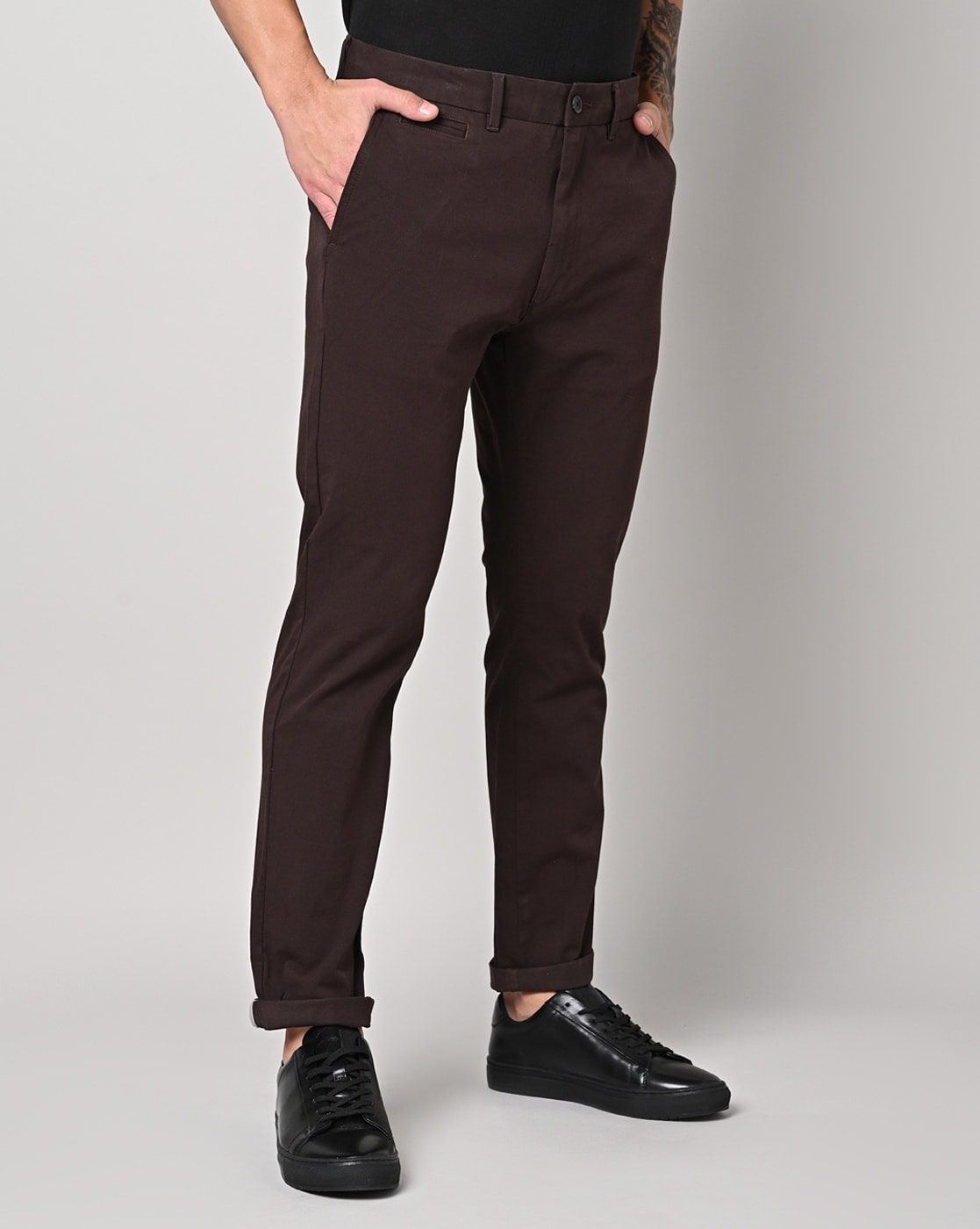 Solid Grey Chinos Stretchable Trousers, Slim Fit at Rs 999/piece in  Bengaluru