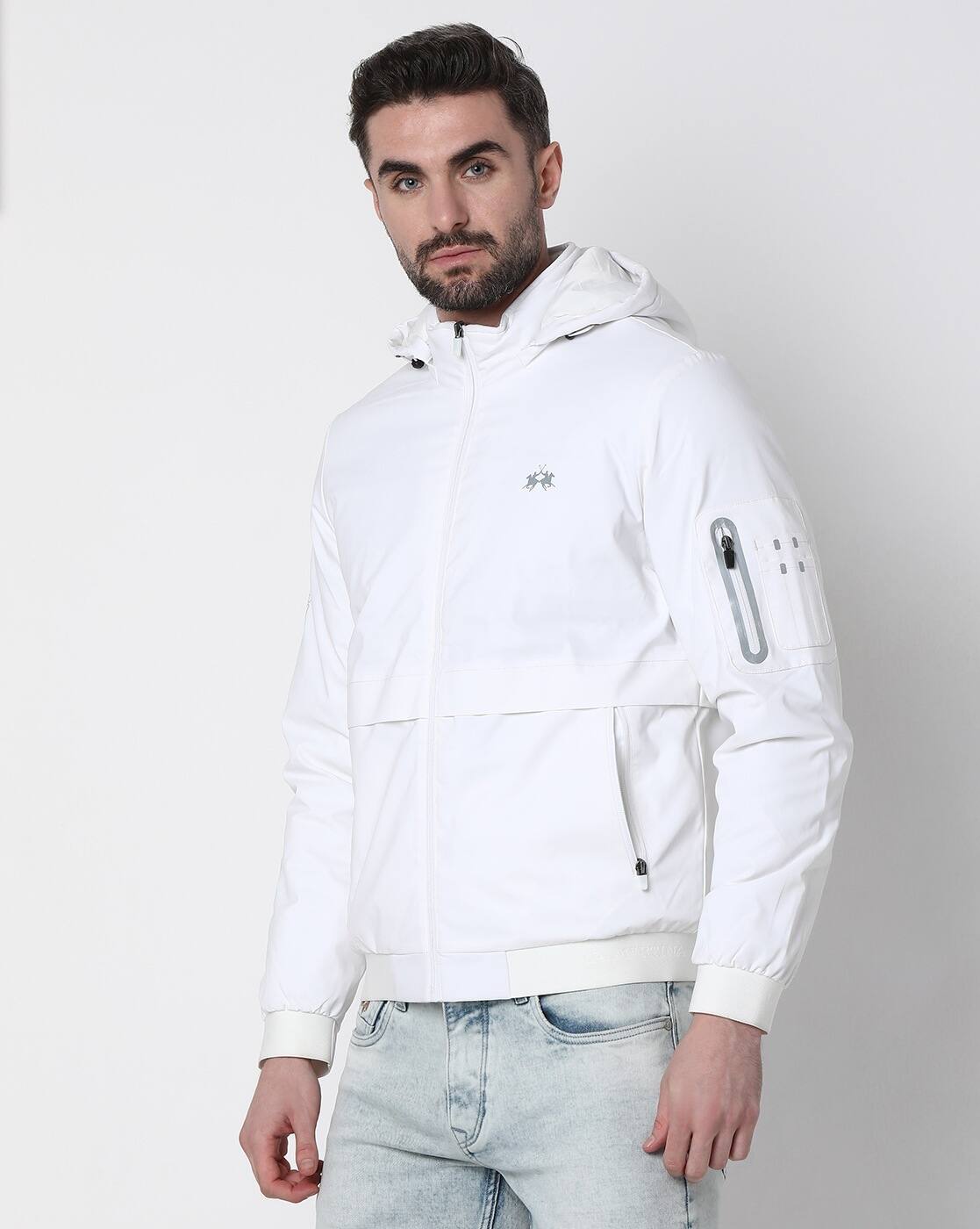 Buy La Martina Zip-Front Heat Tech Hooded Bo Online | Ajio.com