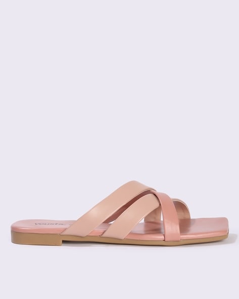 JACKIE flat sandals in satin crepe | Saint Laurent | YSL.com