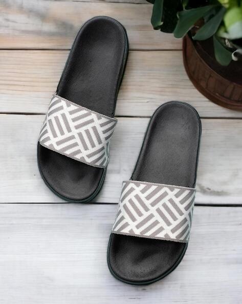 Buy Grey Black Flip Flop Slippers for Men by KAPANI FASHION