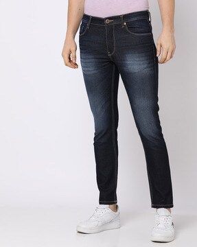 Lightly Washed Skinny Fit Jeans