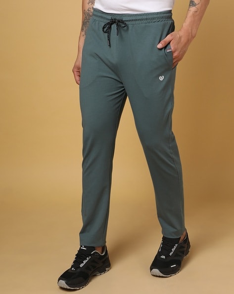 Buy Peacock Green Track Pants for Men by DUKE Online Ajio