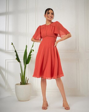 Buy Burnt Orange Dresses for Women by Kibo Online Ajio