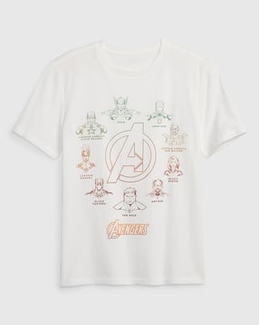 gap kids Boys Avengers Print Relaxed Fit Round-Neck T-Shirt-picture-18