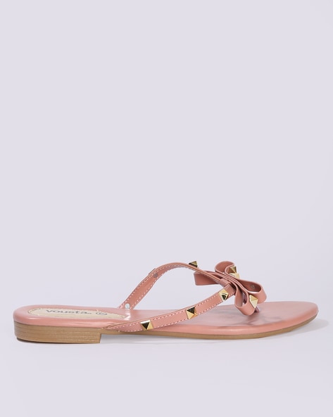 Nude color best sale flip flops